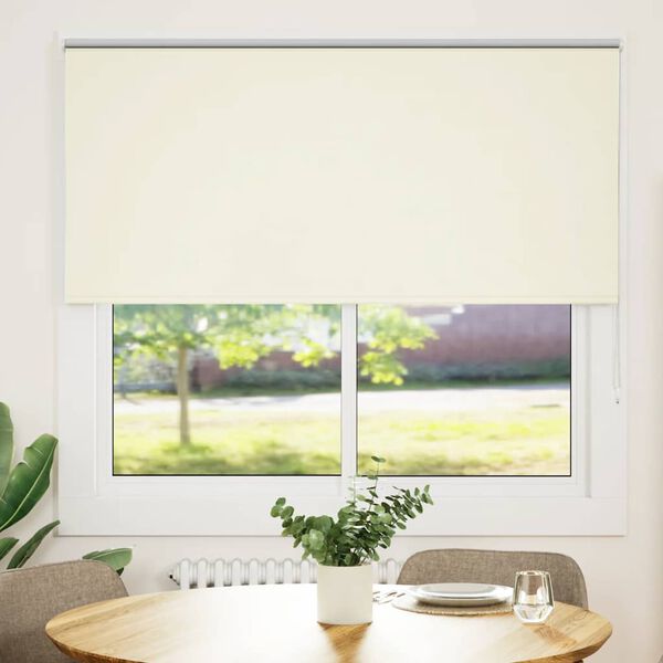 vidaXL Roller Blind Off White 100% Polyester 59 x 69 in