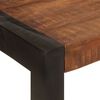 vidaXL Dining Table Honey brown, Black Solid mango wood 47.2x23.6x29.9 in