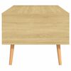 vidaXL Coffee Table Sonoma Oak Engineered Wood, MDF 39.4 x 19.5 x 16.9 in