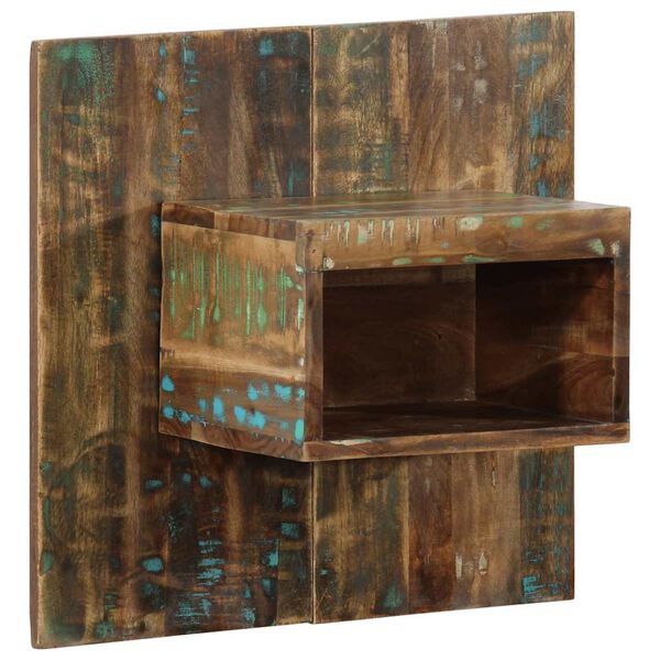 vidaXL Nightstand Multicolor Reclaimed Wood Small Nightstand