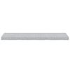 vidaXL Wall Shelf Set of 2 Concrete grey Honeycomb MDF, metal 35.4 in