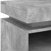 vidaXL Bedside Cabinet Concrete Grey Engineered Wood Compact