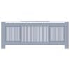 vidaXL Radiator Cover 2 pcs Grey 80.71 x 8.07 x 32.09 in