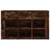 vidaXL Sideboard Smoked oak Engineered wood Standard Sideboard