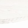 vidaXL Table Top White Solid pine wood 23.6 x 11.8 in Durable