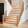 vidaXL Stair Tread Set of 16 Light Brown Solid Oak Wood