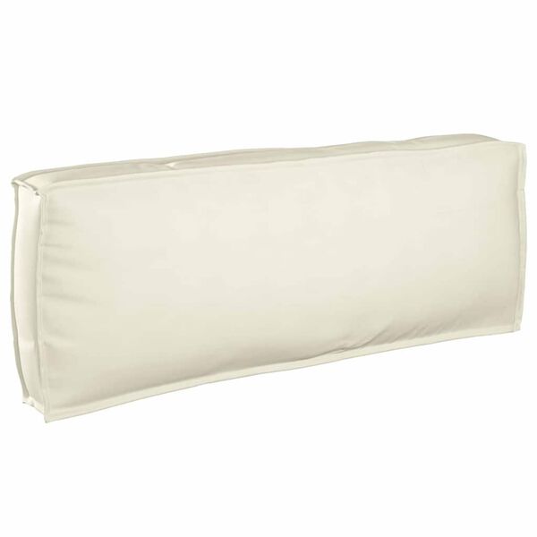 vidaXL Pallet Cushion for Backrest Cream 47.2" x 15.7" x 4.7