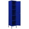 vidaXL Locker Cabinet Navy Blue Steel Locker Cabinet Rectangular