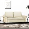 vidaXL 2-seater Sofa Cream