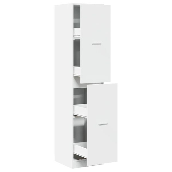 vidaXL Apothecary Cabinet White Engineered wood Medium