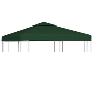 vidaXL Gazebo Canopy Green Polyester with PVC coating 10 x 10 feet
