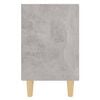 vidaXL Bed Cabinet Concrete Grey Engineered wood, Solid eucalyptus wood