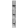 vidaXL Room Divider Bookcase Grey Sonoma Engineered wood 6-tier