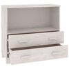 vidaXL Sideboard White Solid pinewood Compact White Sideboard