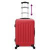 vidaXL Suitcase Set 3 pcs Red 50 x 31 x 78 cm ABS Plastic and Steel