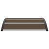 vidaXL Door Canopy Transparent brown and black Polycarbonate Medium