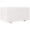 vidaXL Garden Planter White Solid Pine Wood 35.4x23.6x19.5 in