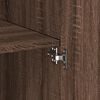 vidaXL Highboard Brown Oak 31.5"x16.7"x98" Engineered Wood