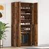 vidaXL Shoe Cabinet with Door Brown 80 x 39 x 180 cm Engineered wood