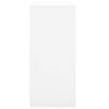 vidaXL Office Cabinet White Steel 35.4 in x 15.7 in x 35.4 in