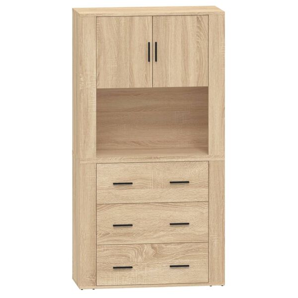 vidaXL Highboard Sonoma oak Engineered wood Medium Highboard