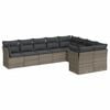 vidaXL Garden Sofa Set Grey PE Rattan Large Modular Garden Sofa Set