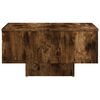 vidaXL Coffee Table Smoked Oak Engineered Wood 23.6x23.6 in Durable