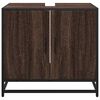 vidaXL Bathroom Sink Cabinet brown oak 25.59 x 12.99 x 23.62 in