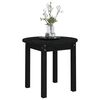 vidaXL Coffee Table Black Solid pine wood Small Durable Coffee Table