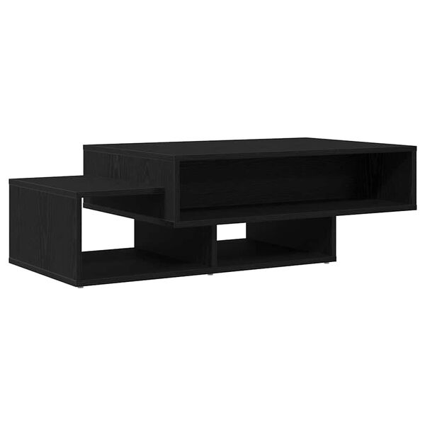 vidaXL Coffee Table Black Oak 41.3x21.7x12.6" Engineered Wood