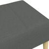 vidaXL Footstool Dark gray Polyester, plywood, plastic, foam