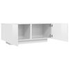 vidaXL TV Cabinet High Gloss White Engineered Wood Standard TV Cabinet
