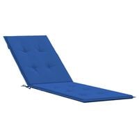vidaXL Deck Chair Cushion Royal Blue (29.5"+41.3")x19.7"x1.2"