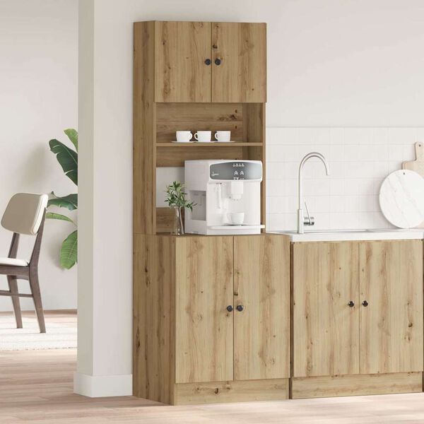 vidaXL Kitchen Cabinet artisan oak 60 x 50 x 180 cm Engineered wood