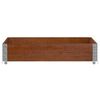 vidaXL Garden Planter Brown Solid pine wood 39.4 x 39.4 x 8.5 in