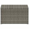 vidaXL Sofa Set Grey Poly Rattan, Powder-Coated Steel Large