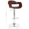 vidaXL Bar Chair Brown