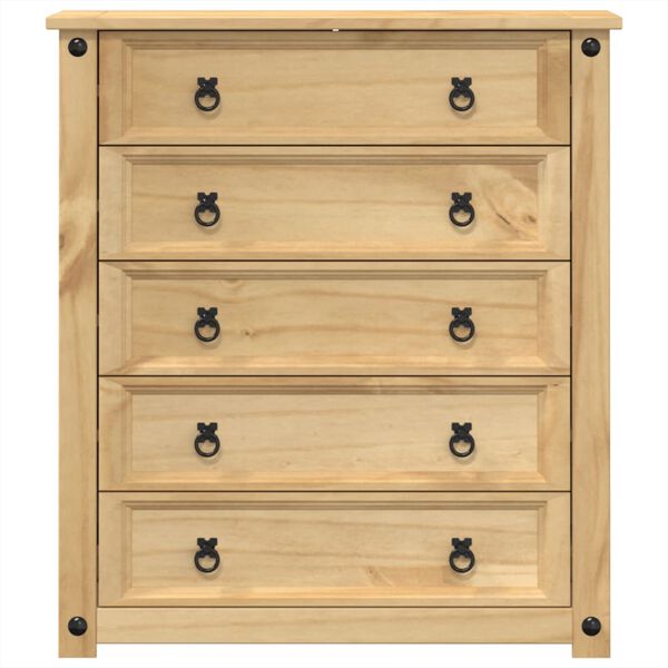 vidaXL Chest of Drawers Honey