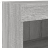 vidaXL Bedside Cabinet Grey Sonoma Engineered wood Compact