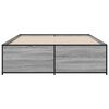 vidaXL Bed Frame Grey Sonoma Engineered Wood Full Bed Frame