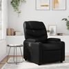 vidaXL Recliner Chair Black Faux leather, metal, plywood Standard