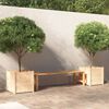 vidaXL Garden Planter Set of 2 Natural Wood Solid pinewood Medium