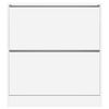 vidaXL Shoe Cabinet White Engineered wood Compact Shoe Cabinet