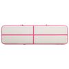 vidaXL Inflatable Gymnastics Mat with Pump 275.6x39.4x7.9" PVC Pink