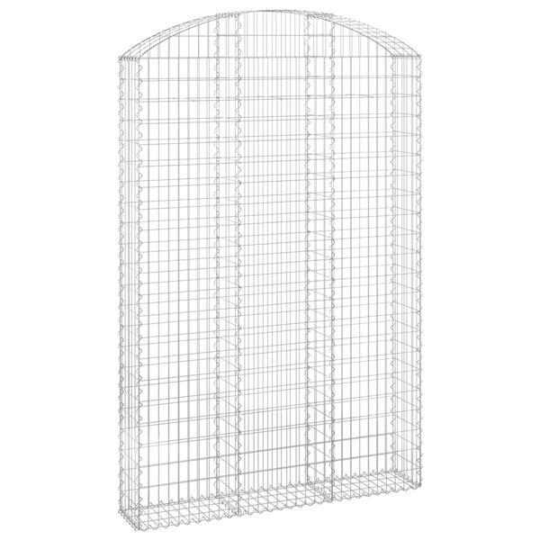 vidaXL Gabion Basket Silver Galvanized Iron Large Durable