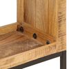 vidaXL Bookshelf Natural Mango Wood Solid Mango Wood Medium Bookshelf