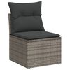 vidaXL Garden Sofa Set Grey, Dark grey