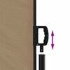 vidaXL Retractable Side Awning Taupe 55.1"x236.2"