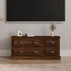 vidaXL TV Cabinet Brown Oak Engineered Wood Medium TV Cabinet