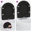 vidaXL Quick Release Toilet suitable for Seat Black 44 x 36.4 x 3.4 cm